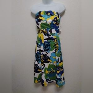 NWT A.N.A. Women's Strapless Floral Dress Size 6